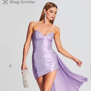 Retrofete purple strapless dress - slightly discolored